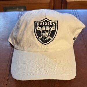 Las Vegas Raiders White Baseball Cap